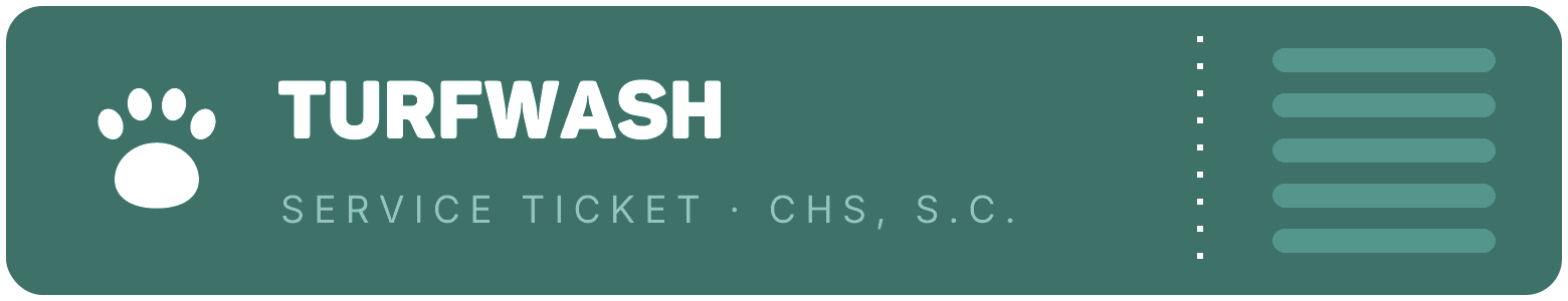 TurfWash service ticket